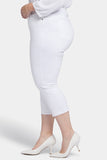 NYDJ Chloe Capri Jeans In Plus Size With High Rise And Released Hems - Optic White