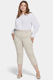 NYDJ Chloe Capri Jeans In Plus Size With High Rise And Released Hems - Feather