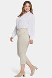 NYDJ Chloe Capri Jeans In Plus Size With High Rise And Released Hems - Feather