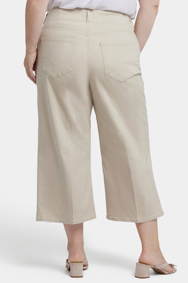 NYDJ Brigitte Wide Leg Capri Jeans In Plus Size With High Rise - Feather