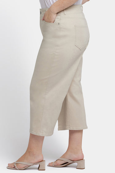 NYDJ Brigitte Wide Leg Capri Jeans In Plus Size With High Rise - Feather