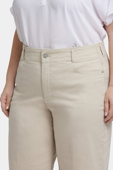 NYDJ Brigitte Wide Leg Capri Jeans In Plus Size With High Rise - Feather