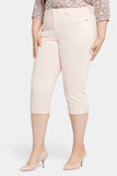 NYDJ Marilyn Straight Crop Jeans In Plus Size With Cuffs - Pink Dusk