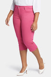 NYDJ Waist-Match™ Slim Straight Crop Jeans In Plus Size  - Raspberry Pink