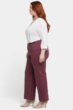 NYDJ Teresa Wide Leg Ankle Jeans In Plus Size With 3" Hems - Tavern