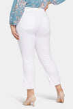 NYDJ Marilyn Straight Ankle Jeans In Plus Size  - Optic White