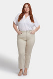 NYDJ Marilyn Straight Ankle Jeans In Plus Size  - Feather