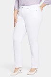 NYDJ Marilyn Straight Jeans In Plus Size  - Optic White