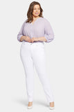 NYDJ Marilyn Straight Jeans In Plus Size  - Optic White