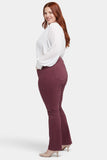 NYDJ Marilyn Straight Jeans In Plus Size  - Dark Cherry