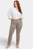 NYDJ Marilyn Straight Jeans In Plus Size  - Saddlewood