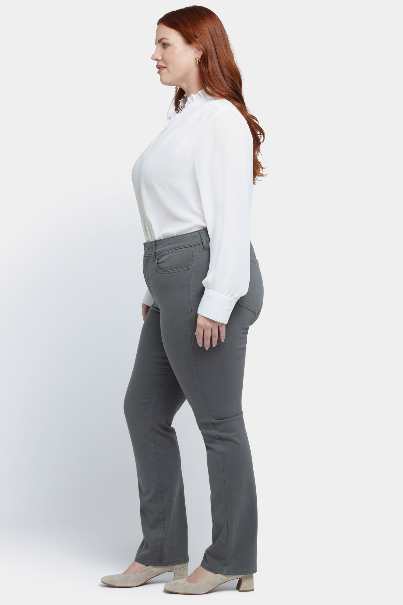 NYDJ Marilyn Straight Jeans In Plus Size  - Vine Leaf