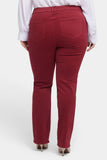 NYDJ Marilyn Straight Jeans In Plus Size  - Wild Currant