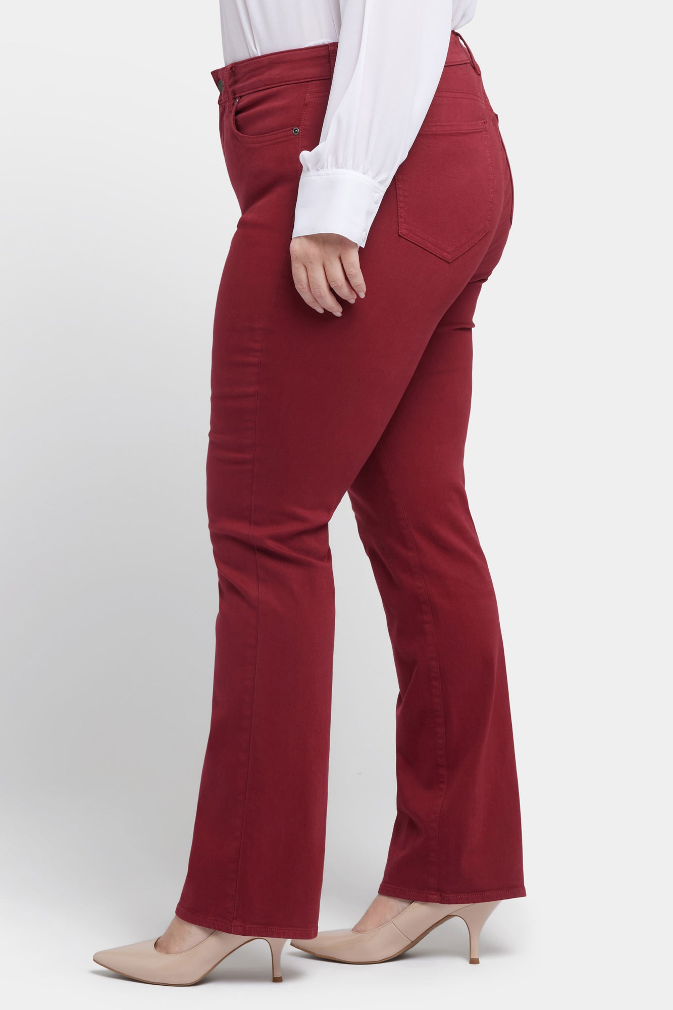 NYDJ Marilyn Straight Jeans In Plus Size  - Wild Currant