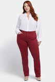 NYDJ Marilyn Straight Jeans In Plus Size  - Wild Currant