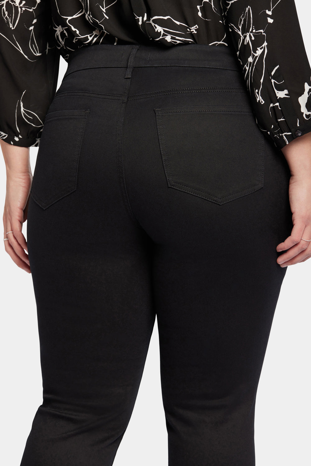 NYDJ Waist-Match™ Marilyn Straight Jeans In Plus Size  - Black