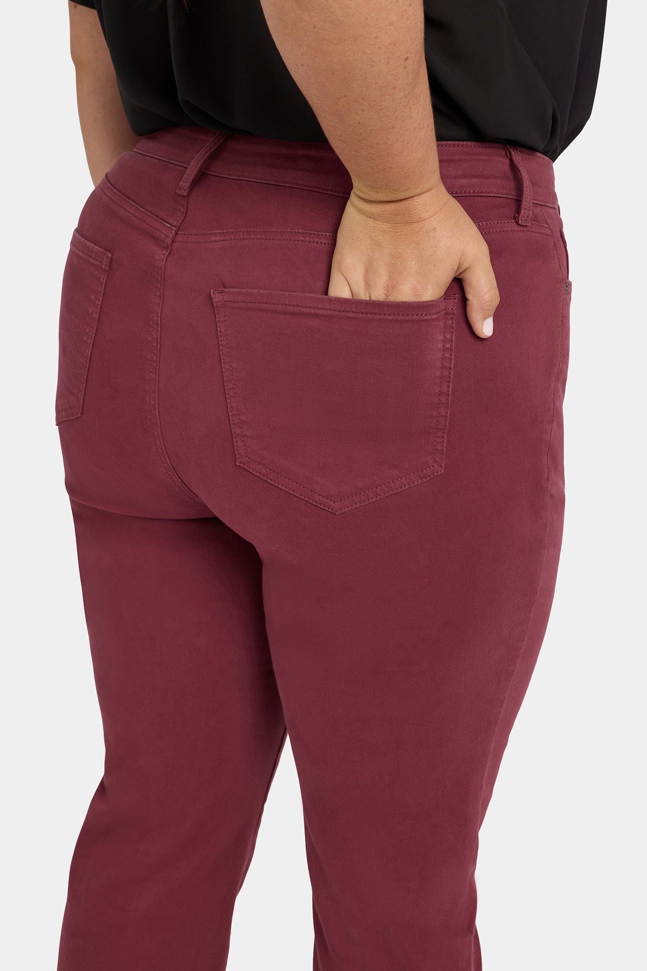 NYDJ Marilyn Straight Jeans In Plus Size With High Rise And 31