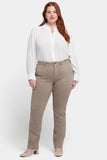 NYDJ Marilyn Straight Jeans In Plus Size With Utility Pockets - Country Oak