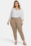 NYDJ Sheri Slim Ankle Jeans In Plus Size  - Saddlewood