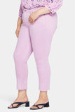 NYDJ Sheri Slim Ankle Jeans In Plus Size With Frayed Hems - Mauve Mist