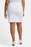 NYDJ High Waist Skirt In Plus Size  - Optic White