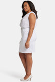 NYDJ High Waist Skirt In Plus Size  - Optic White