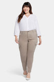 NYDJ Sheri Slim Jeans In Plus Size With Cargo Pockets - Saddlewood