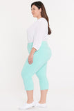 NYDJ ThighShaper™ Straight Crop Jeans in Plus Size  - Topaz Blue