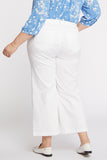 NYDJ Teresa Wide Leg Ankle Jeans In Plus Size With Contoured Inseams - Optic White