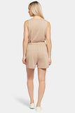 NYDJ Tank And Shorts Lounge Set In Plus Size  - Taupe