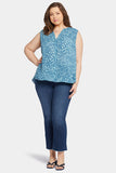 NYDJ Sleeveless Pintuck Blouse In Plus Size  - Agness