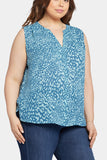 NYDJ Sleeveless Pintuck Blouse In Plus Size  - Agness