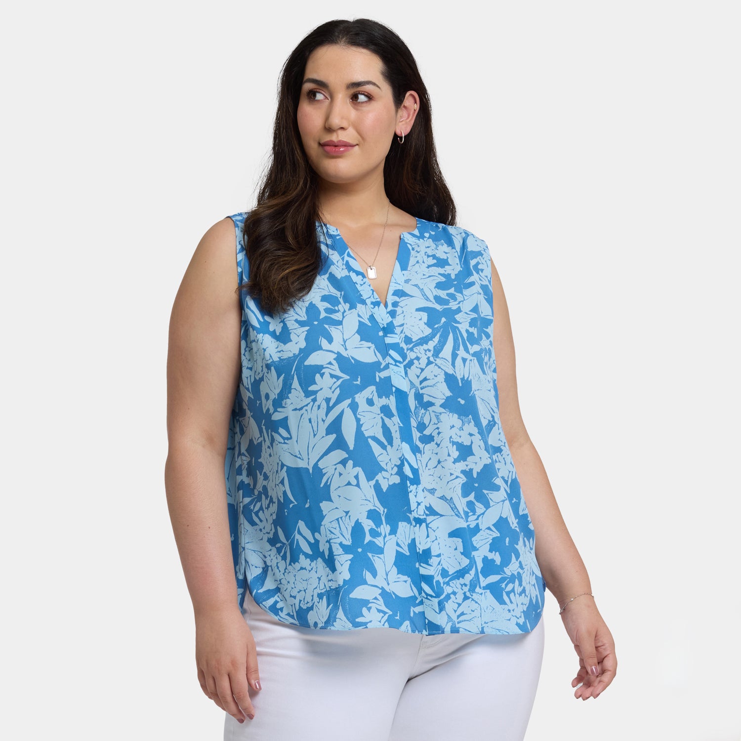 Sleeveless Pintuck Blouse In Plus Size - Bellavista | NYDJ