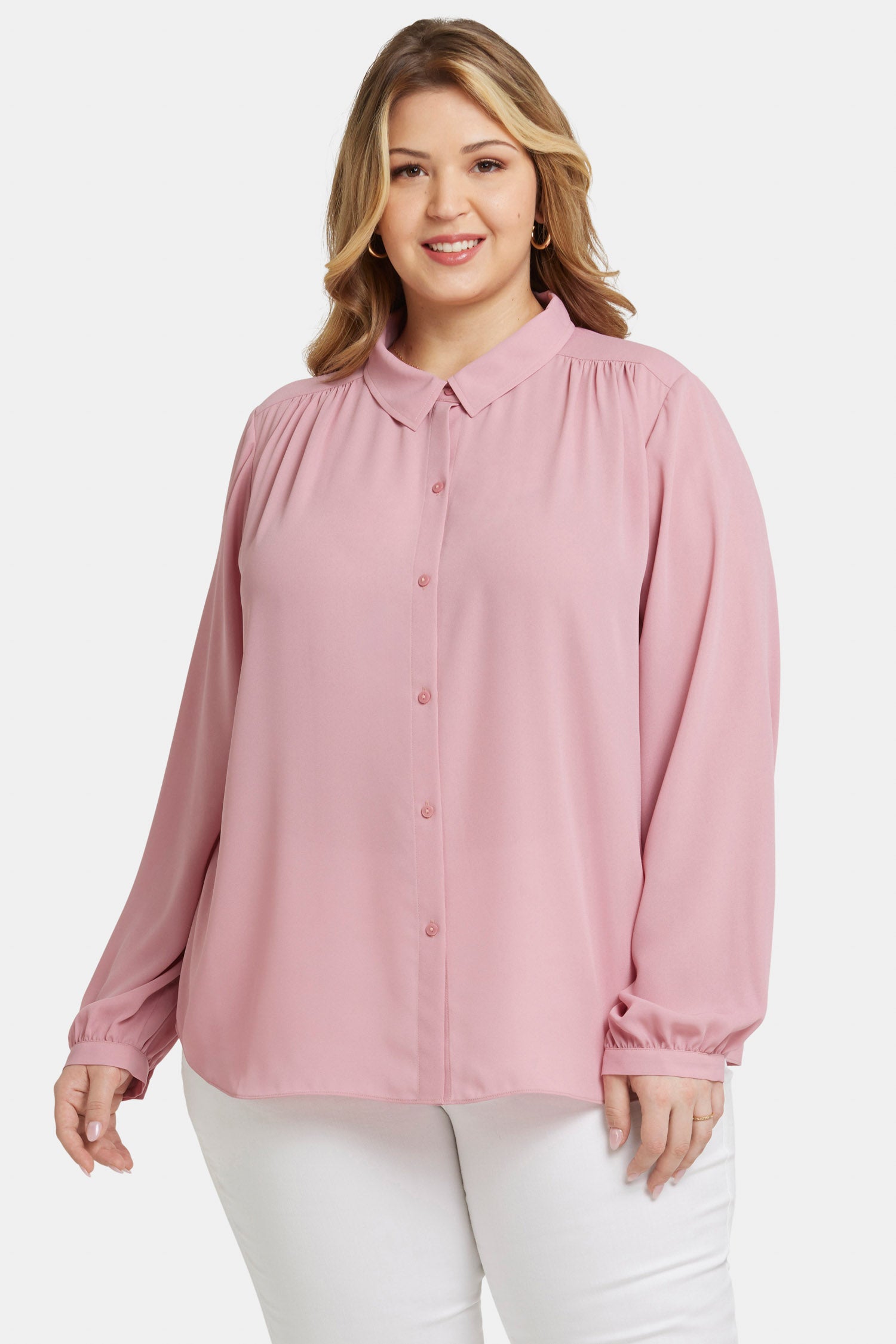 Modern Blouse In Plus Size - Aphrodite Solids | NYDJ