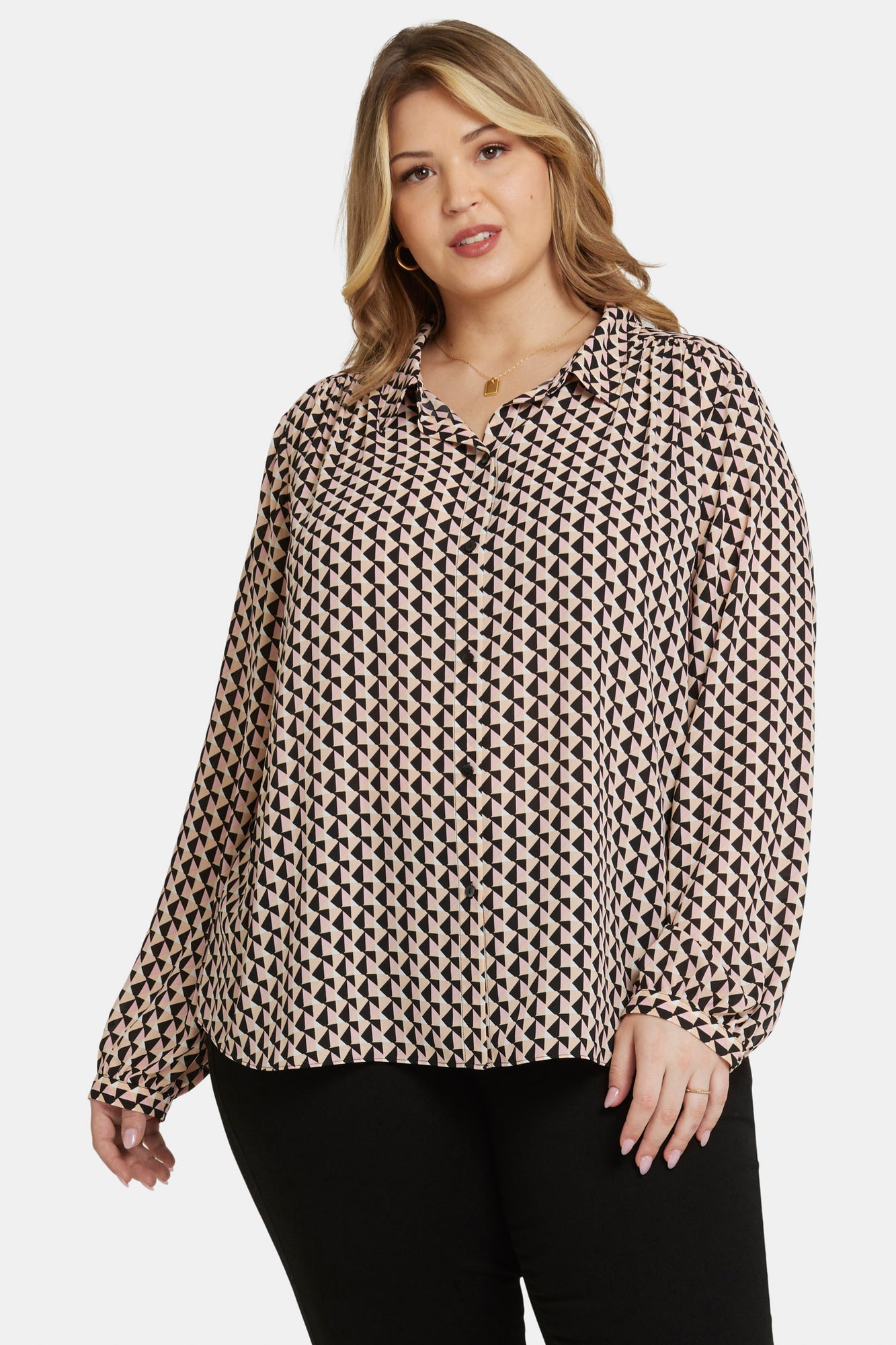 NYDJ Modern Blouse In Plus Size  - Corinth Peaks