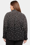 NYDJ Becky Blouse In Plus Size  - Percy Dot