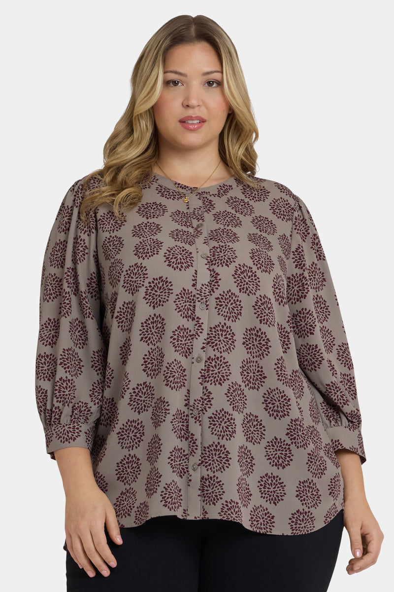 Bonnie Blouse In Plus Size - Valenton Purple | NYDJ
