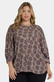 NYDJ Bonnie Blouse In Plus Size  - Valenton