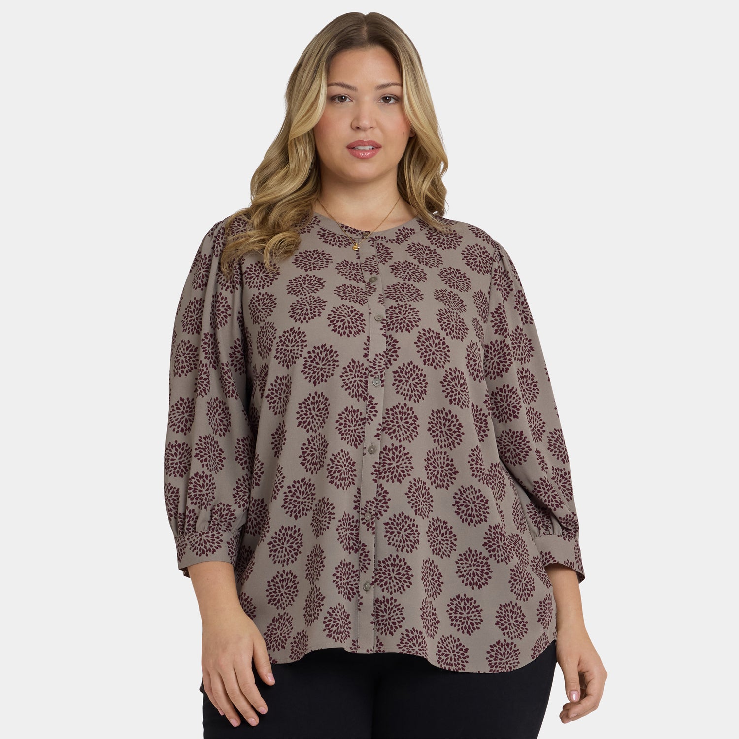 Bonnie Blouse In Plus Size - Valenton Purple | NYDJ