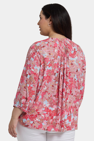 NYDJ Pintuck Blouse In Plus Size  - Luciana