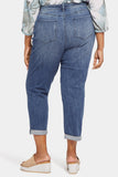 NYDJ Margot Girlfriend Jeans In Plus Size With Roll Cuffs - Caliente