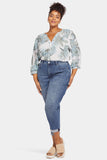 NYDJ Margot Girlfriend Jeans In Plus Size With Roll Cuffs - Caliente