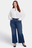 NYDJ Teresa Wide Leg Ankle Jeans In Plus Size With 3" Hems - Moonlight