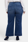 NYDJ Teresa Wide Leg Ankle Jeans In Plus Size With 3" Hems - Moonlight