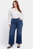 NYDJ Teresa Wide Leg Ankle Jeans In Plus Size With 3" Hems - Moonlight