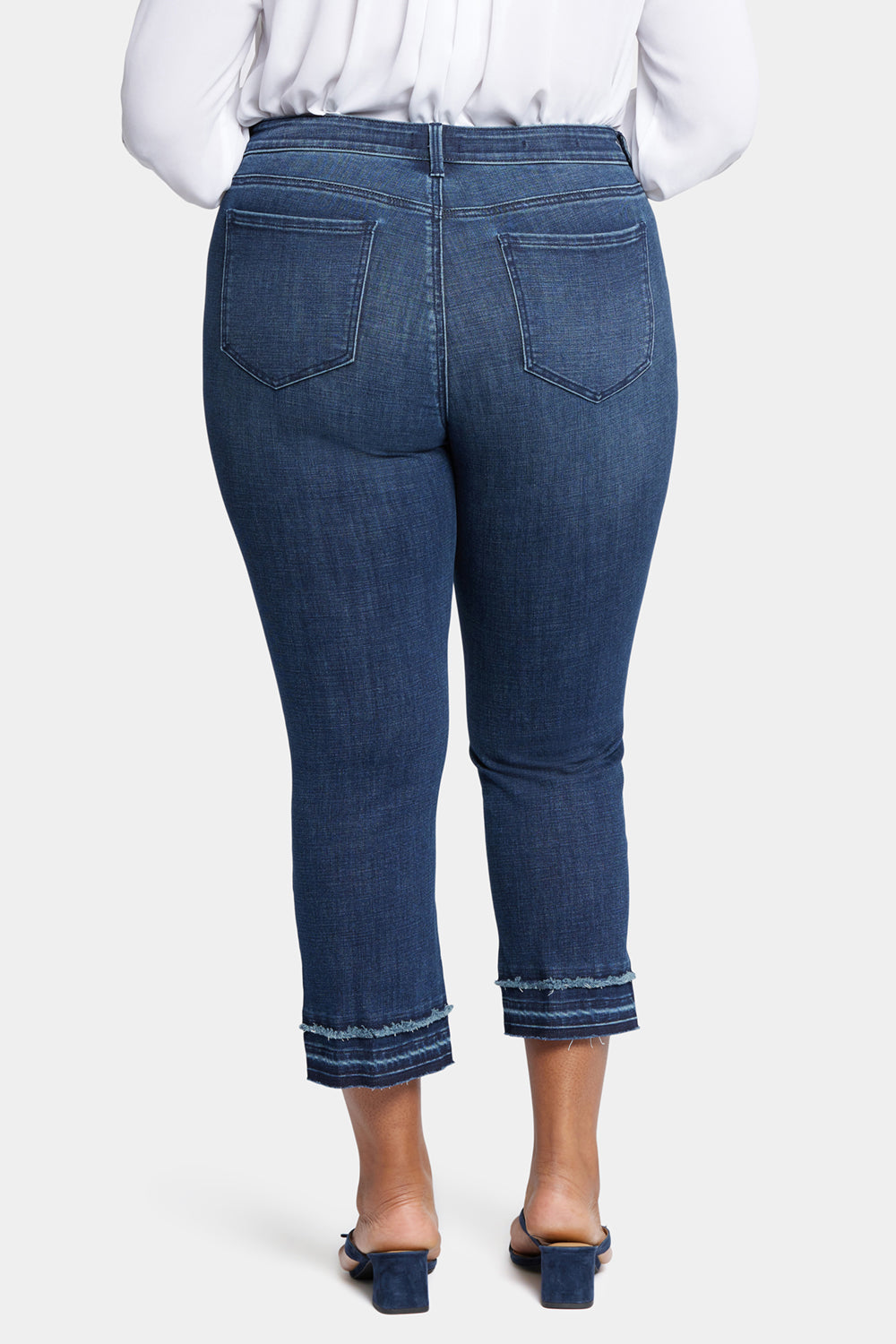 NYDJ Marilyn Straight Ankle Jeans In Plus Size With Attached Released Hems - Inspire