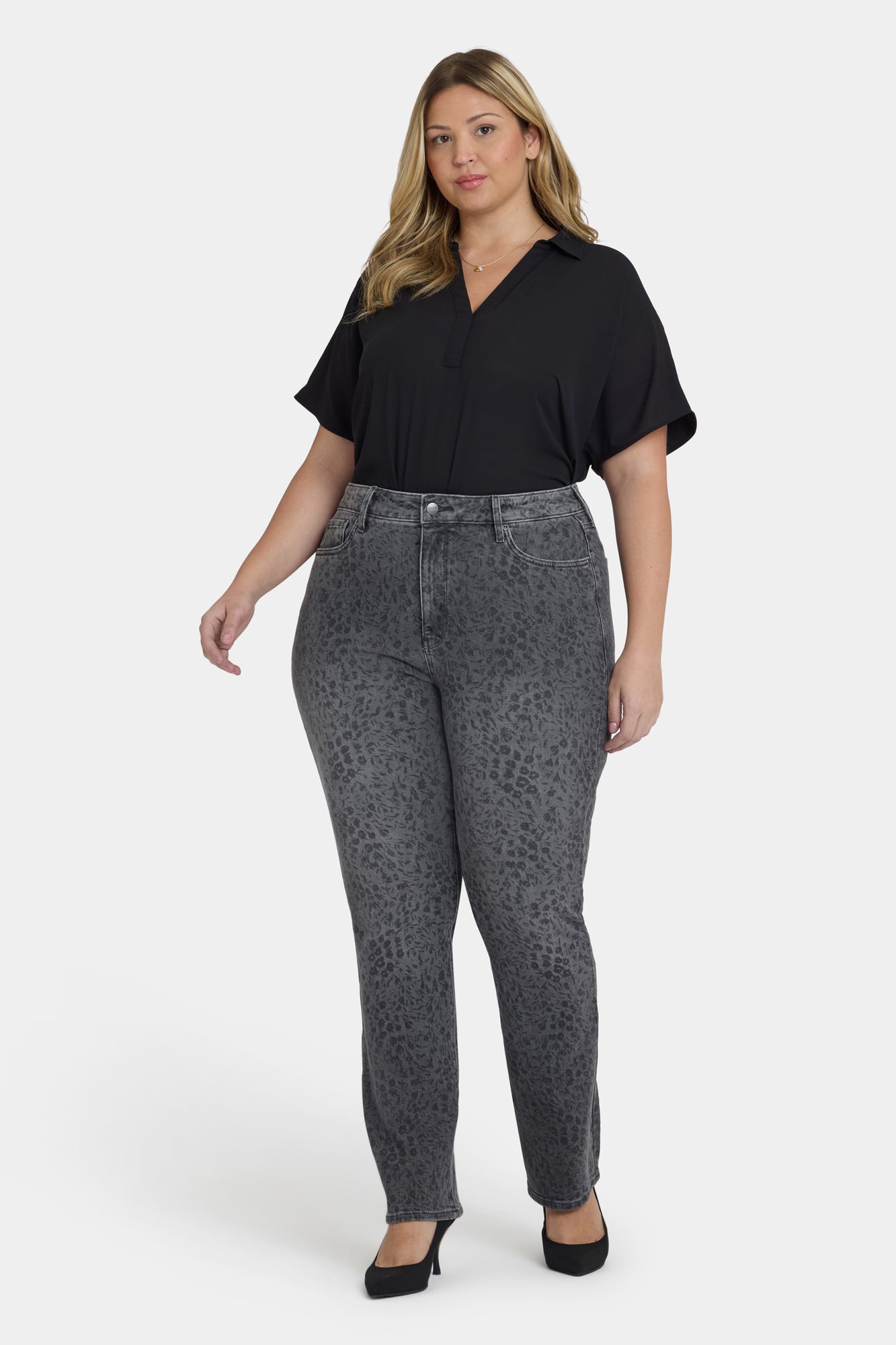 NYDJ Marilyn Straight Jeans In Plus Size With High Rise And 31