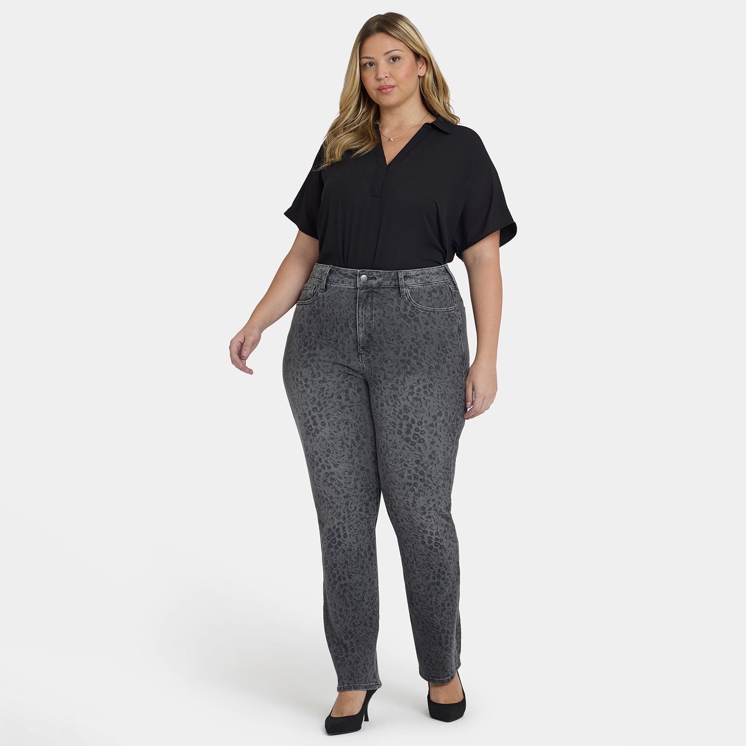 Marilyn Straight Jeans In Plus Size With High Rise And 31