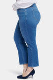 NYDJ Bailey Relaxed Straight Ankle Jeans In Plus Size With High Rise And Square Pockets - Rockford