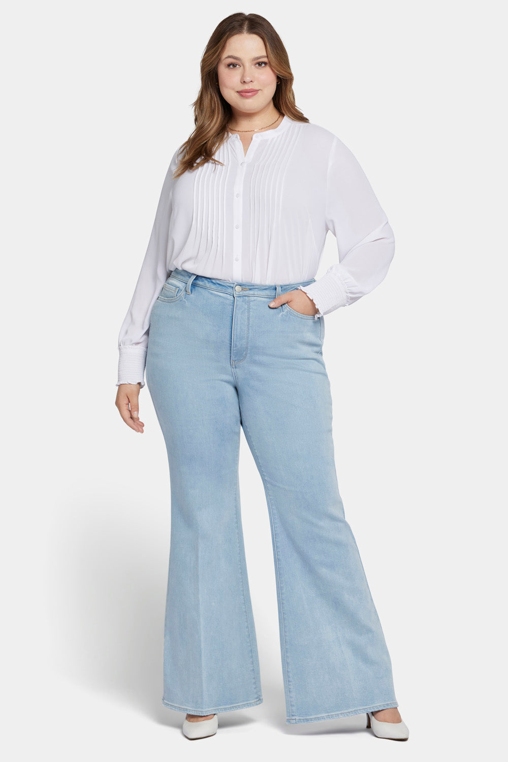 NYDJ Mia Palazzo Jeans In Plus Size With High Rise - Westminster